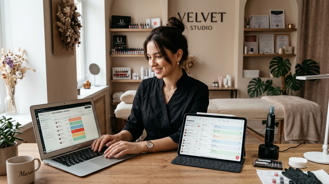 Автоматизация процессов и клиентская база для студии перманентного макияжа