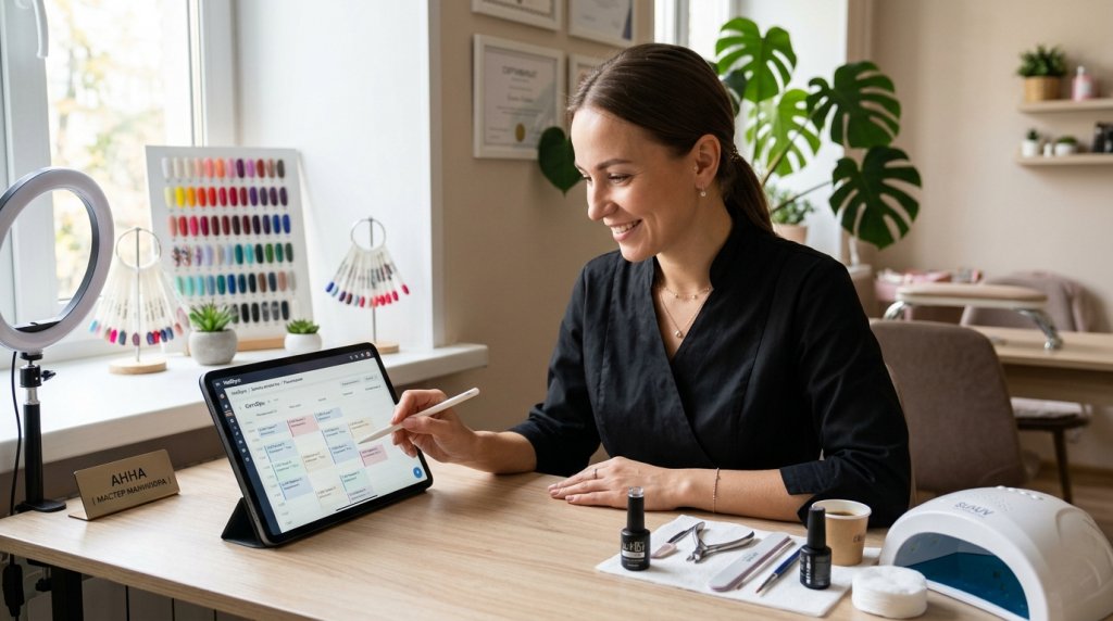 Как выбрать оптимальную программу для записи клиентов и управления расписанием частного мастера маникюра? Статья на сайте Rubitime