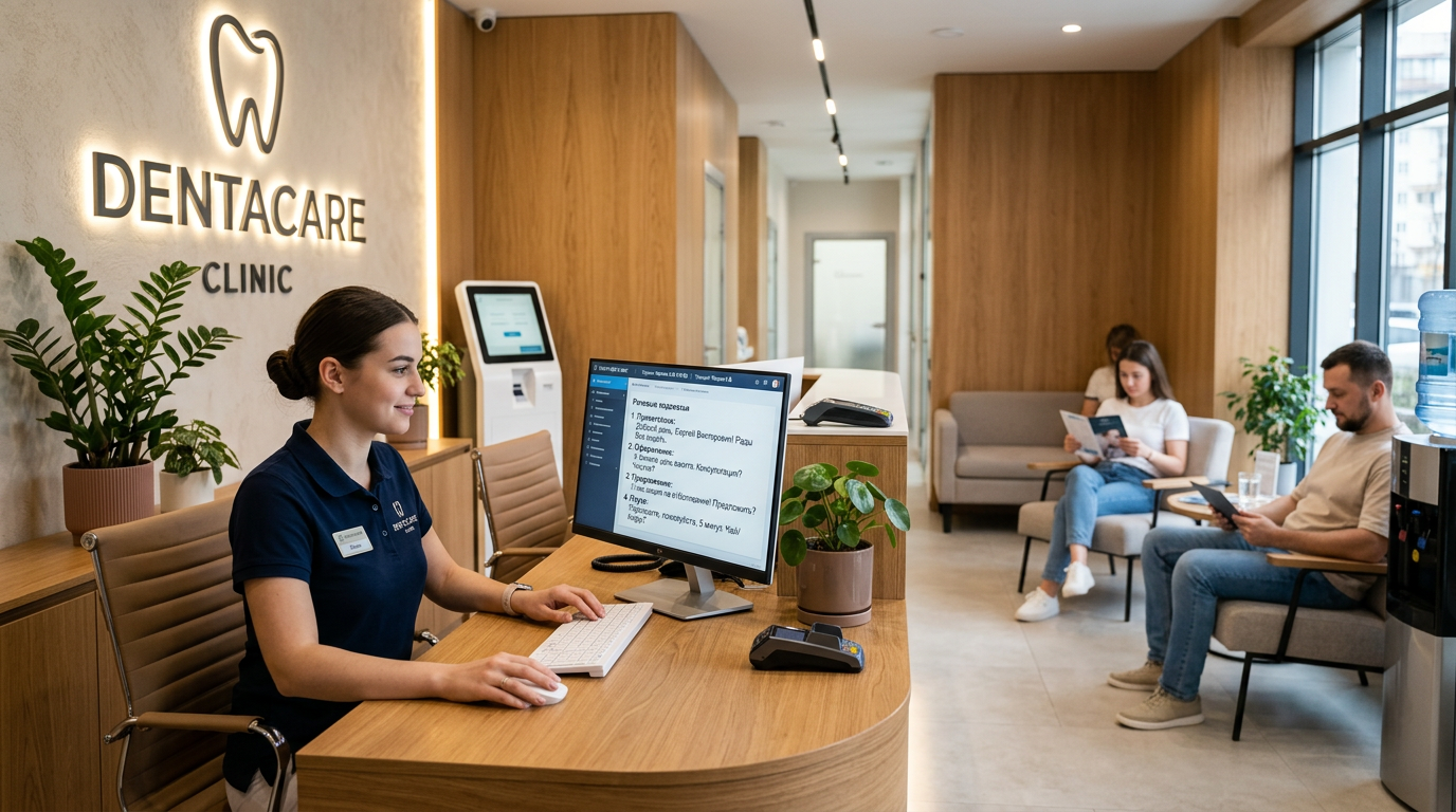 Рабочие скрипты для администратора стоматологии: от первой заявки до повторного визита